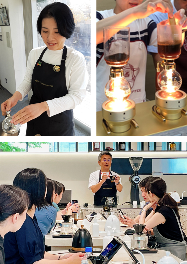 コーヒーの認定資格をもつ講師陣による「コーヒー勉強会」